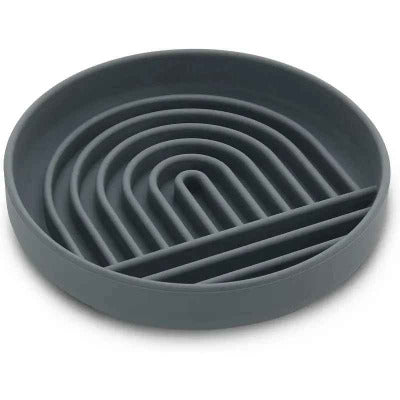 Gamelle anti glouton chat en silicone gris