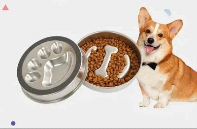 Gamelle anti glouton chat | Slow Eat fond antidérapant