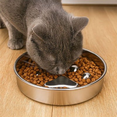 Gamelle anti glouton chat | Slow Eat fond forme de patte