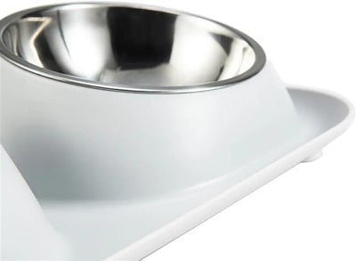Gamelle chat | Double bol Ergonomique - bords surélevés