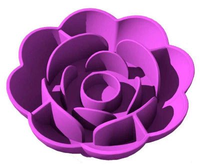 Gamelle pour chat anti glouton silicone fleur - Chat - Mellow