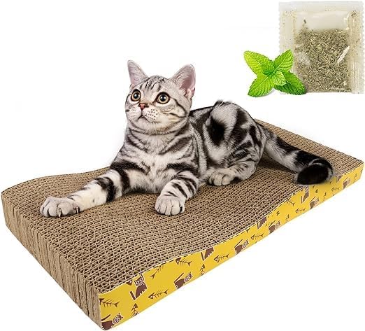 Griffoir en carton pour chat réversible - Chat - Mellow