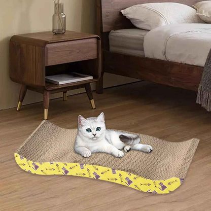 Griffoir en carton pour chat réversible - Chat - Mellow