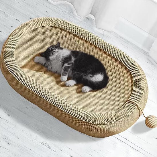 Griffoir lit chat de forme ovale - Chat - Mellow