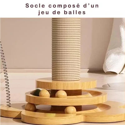 griffoir pour chat multifonction socle