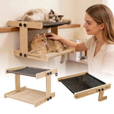 Hamac a chat | Bois Suspendu - Chat - Mellow