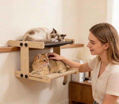 Hamac a chat | Bois Suspendu - Chat - Mellow