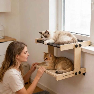 Hamac a chat | Bois Suspendu - Chat - Mellow