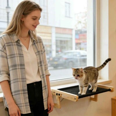 Hamac a chat | Bois Suspendu - Chat - Mellow