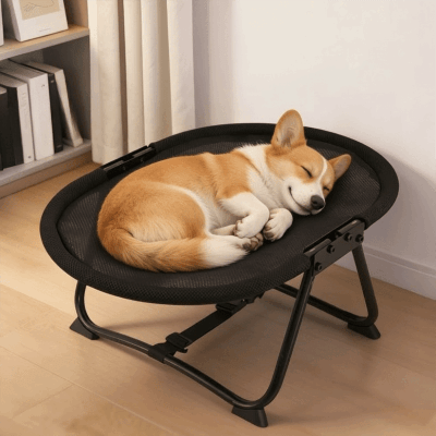 hamac chat sur pied | Lit de Camp Pliable - Chat - Mellow