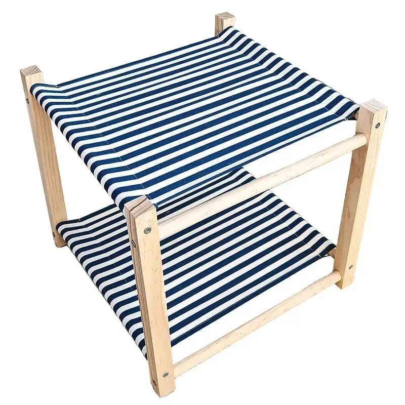 hamac pour chat 2 étages bleu