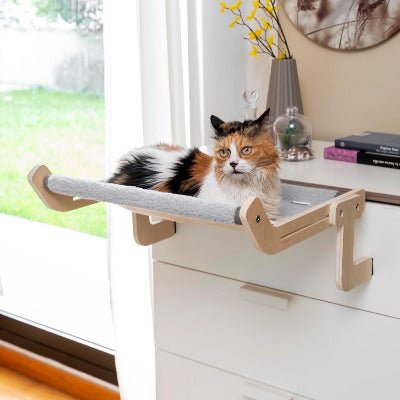 Hamac pour chat / Design bois - Chat-Mellow
