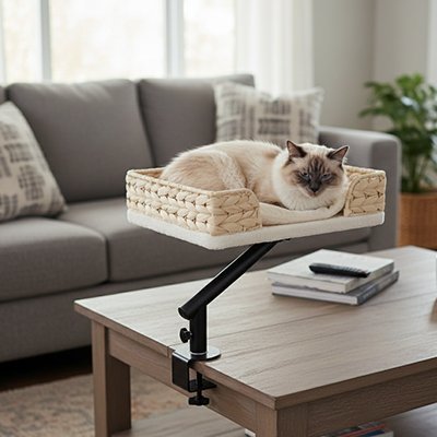 Hamac pour chat | Panier de Bureau ou Table - Chat - Mellow