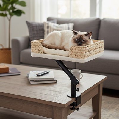Hamac pour chat | Panier de Bureau ou Table - Chat - Mellow