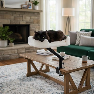 Hamac pour Chat | Perchoir de Bureau ou Table - Chat - Mellow