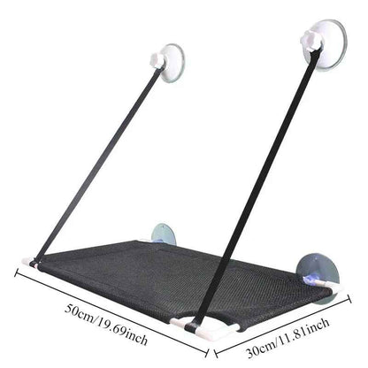 hamac chat fenetre simple noir