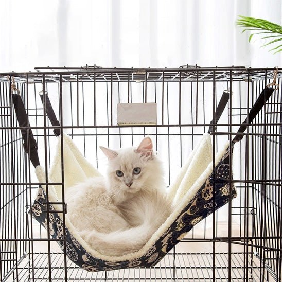 Hamac suspendu pour chat à crochets métalliques - Chat - Mellow