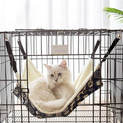 Hamac suspendu pour chat à crochets métalliques - Chat - Mellow