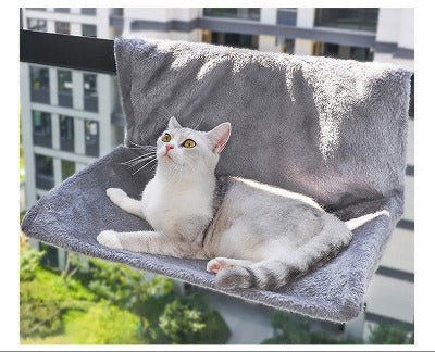 Hamac suspendu pour chat, lit radiateur sur balcon