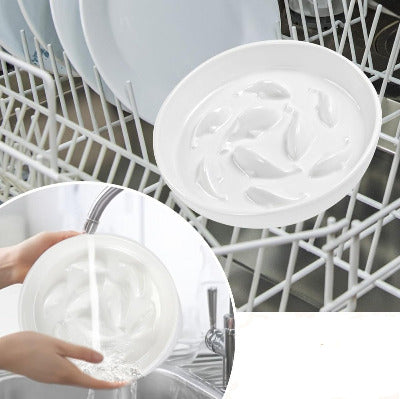 lavage en machine de la Gamelle anti glouton chat Céramique Poissons 