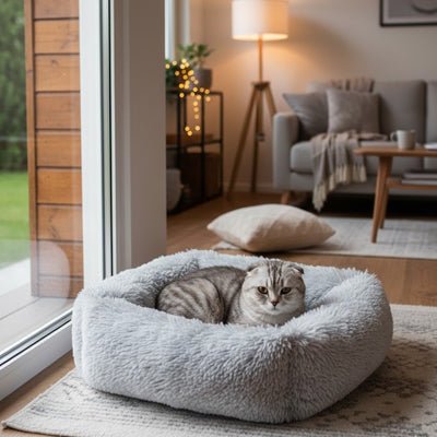 Lit pour Chat | Rectangle Douillet - Chat - Mellow