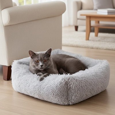 Lit pour Chat | Rectangle Douillet - Chat - Mellow