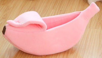 Maison chat | Banane Confortable rose