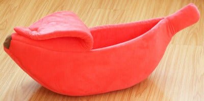Maison chat | Banane Confortable rouge