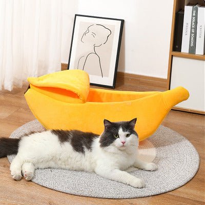 Maison chat | Banane Confortable douceur