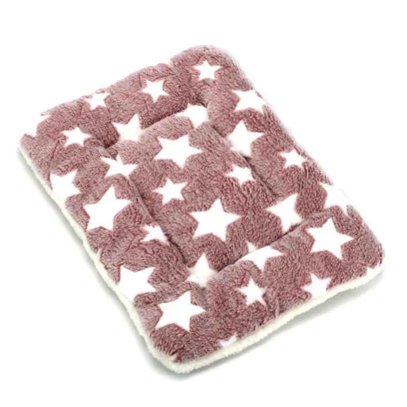 marron étoiles tapis de lit pour chat