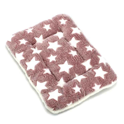 marron étoiles tapis de lit pour chat