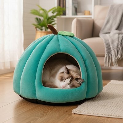 Niche à chat | Citrouille Moelleuse - Chat-Mellow