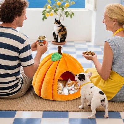 Niche à chat | Citrouille Moelleuse - Chat-Mellow
