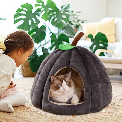 Niche à chat | Citrouille Moelleuse - Chat-Mellow