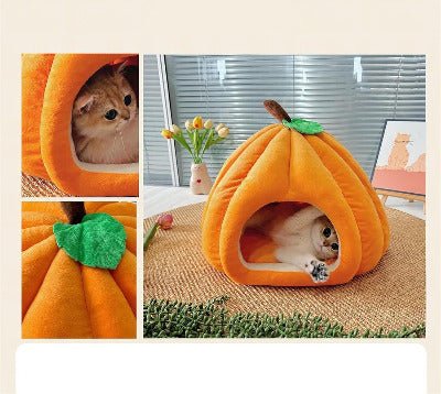 Niche à chat | Citrouille Moelleuse - Chat-Mellow