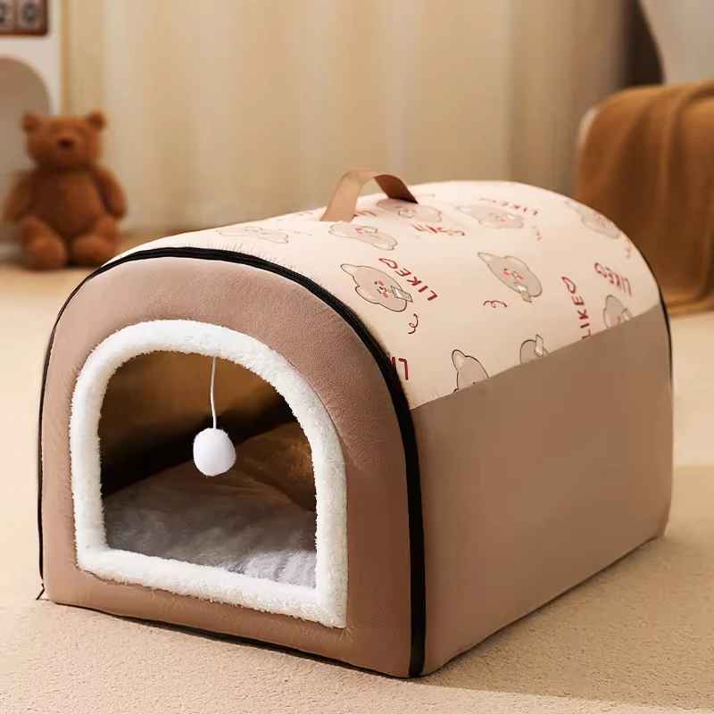 niche pour chat brun