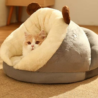niche pour chat et chat dedans
