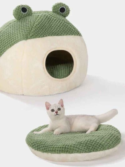 Niche pour chat | Grenouille Douce coussin d'intérieur