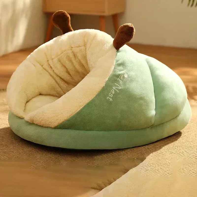 niche pour chat vert