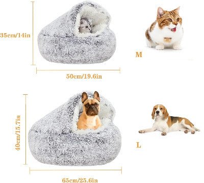 Nid de couchage moelleux pour chat dimensions