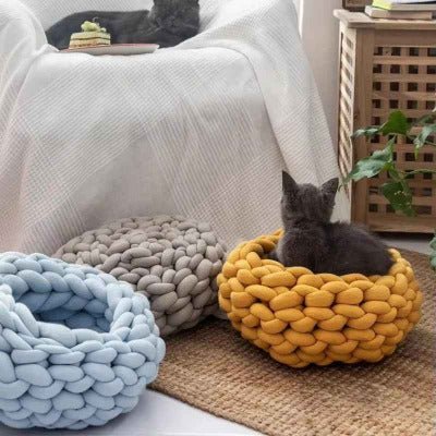 Panier à chat | Nid tricoté - Chat - Mellow