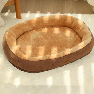 Panier chat moelleux et confortable marron