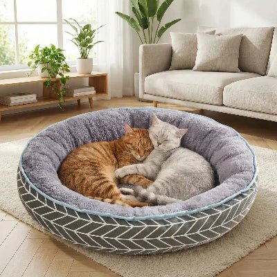 Panier Chat | Réversible rond - Chat - Mellow