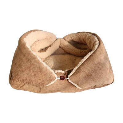Panier pour chat transformable en panier brun