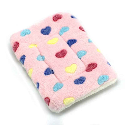 rose coeur tapis de lit pour chat