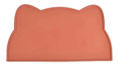 Tapis d'alimentation pour chat orange