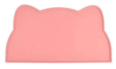 Tapis d'alimentation pour chat rose