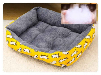 zoom rembourrage panier chat orthopédique